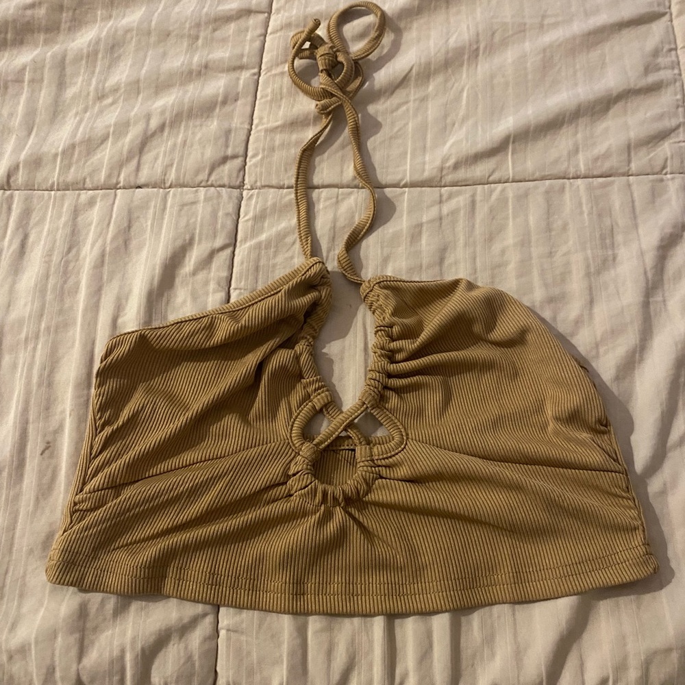 Tan crop top